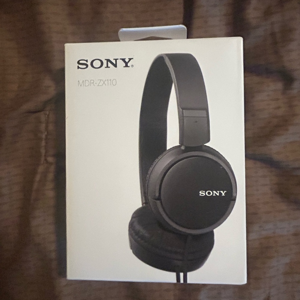Sony MDR-ZX110 On-Ear Headphones - Black